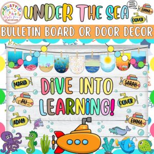 Dive Into Learning!: Under Sea Bulletin Board or Door Decor Kit | June and July
