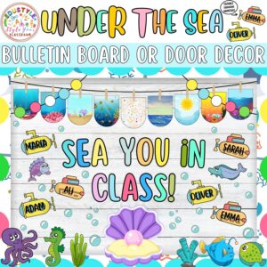 Sea You in Class!: Under Sea and Back to School Bulletin Board or Door Decor Kit | June