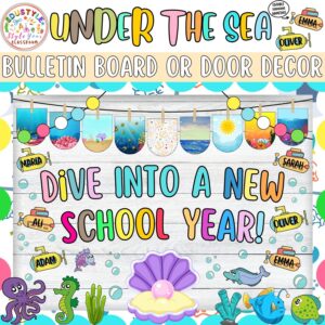 Dive Into a New School Year!: Under Sea Bulletin Board or Door Decor Kit | June
