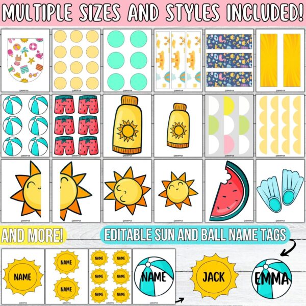 You Are My Sunshine!: Sunshine Summer Bulletin Board or Door Decor Kit | June - Image 5