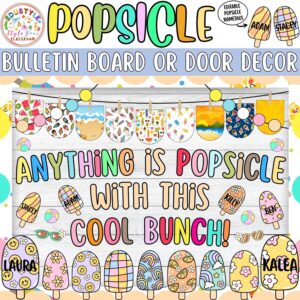 Anything is Popsicle with this Cool Bunch!: Summer Bulletin Board or Door Decor Kit