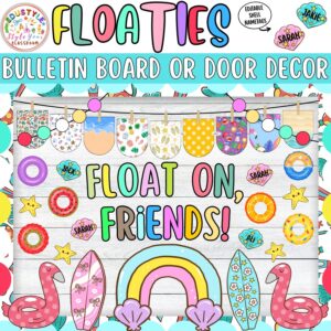Float On, Friends!: Floaties and Summer Bulletin Board or Door Decor Kit - July