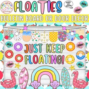 Just Keep Floating!: Floaties and Summer Bulletin Board or Door Decor Kit - July