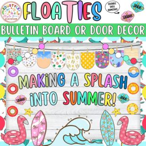Making a Splash into Summer!: Floaties and Summer Bulletin Board or Door Decor Kit