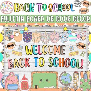 Welcome Back To School!: August and September Bulletin Board or Door Decor Kit